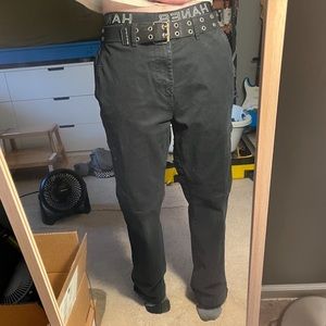 George mens black cargo pants